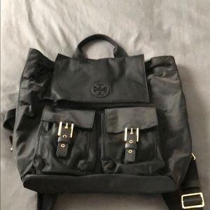 Like new Tory Burch Nylon Backpack in black